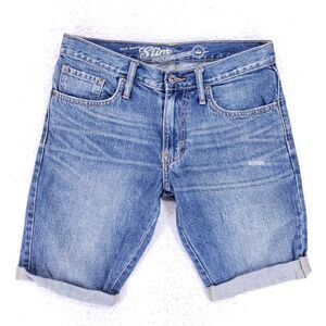 Old Navy Jean Shorts Denim Cotton Mens SZ 28 Blue Straight Stretch VTG Mid Rise